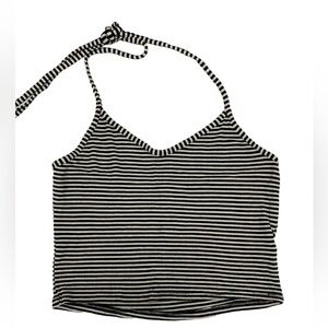 Acemi - Women’s Small Crop Top Black & White